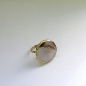 Dara Ettinger Agate Circle Adjustable Ring